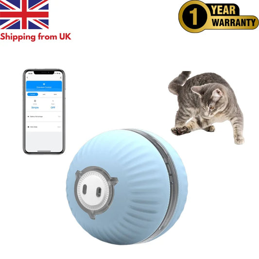 Smart Interactive Cat Ball – USB Rechargeable
