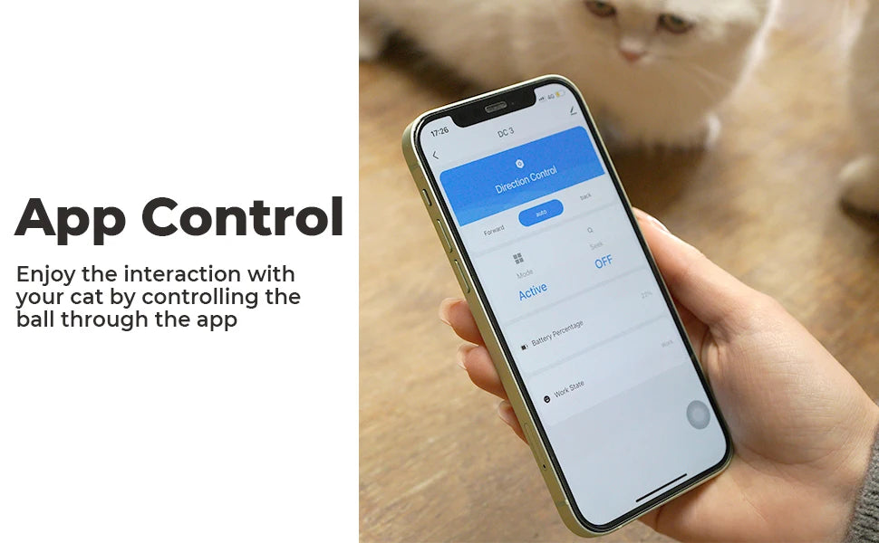 Smart Interactive Cat Ball – USB Rechargeable