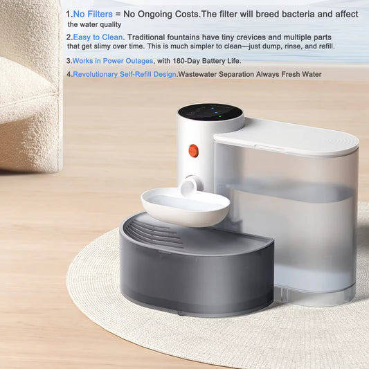 Eco-Friendly Cat Water Fountain – Wireless, Silent & High-Capacity