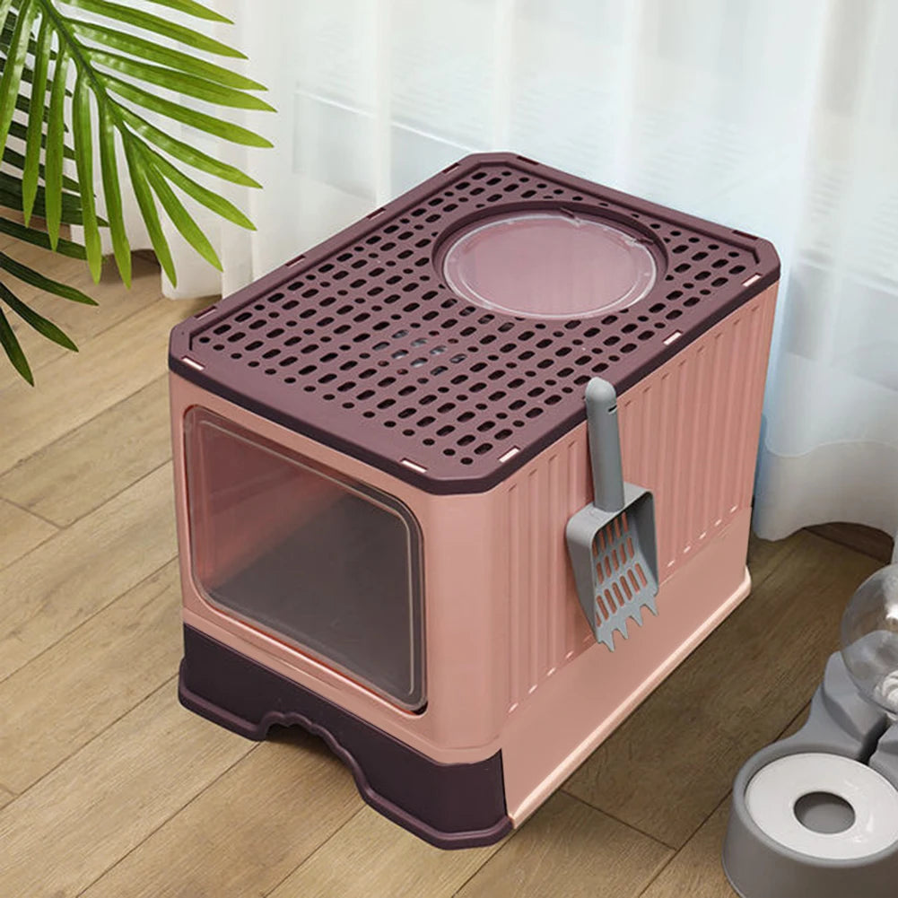 Voltsify Enclosed Cat Litter Box