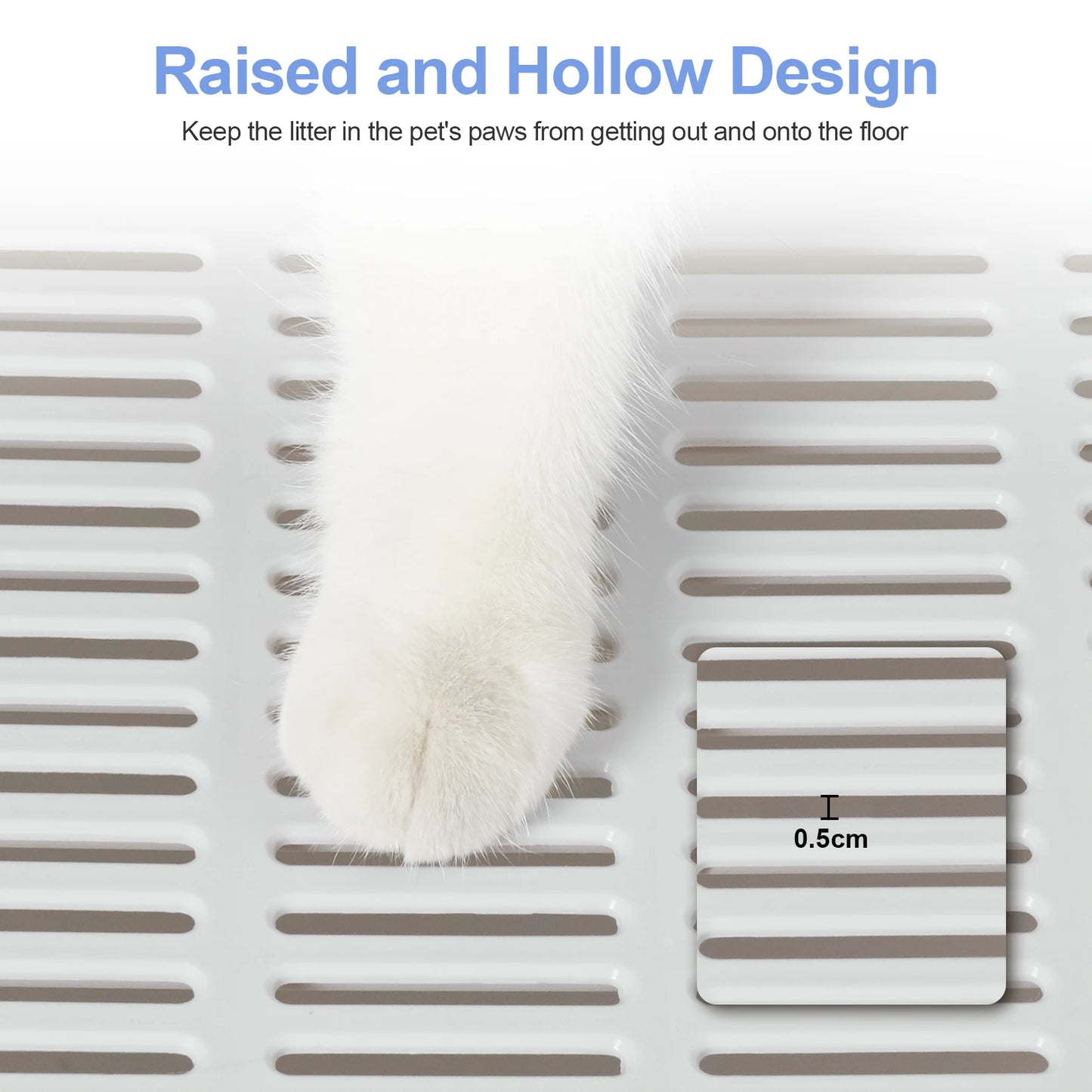 Large Enclosed Cat Litter Box with Lid – Splashproof & Easy to Clean