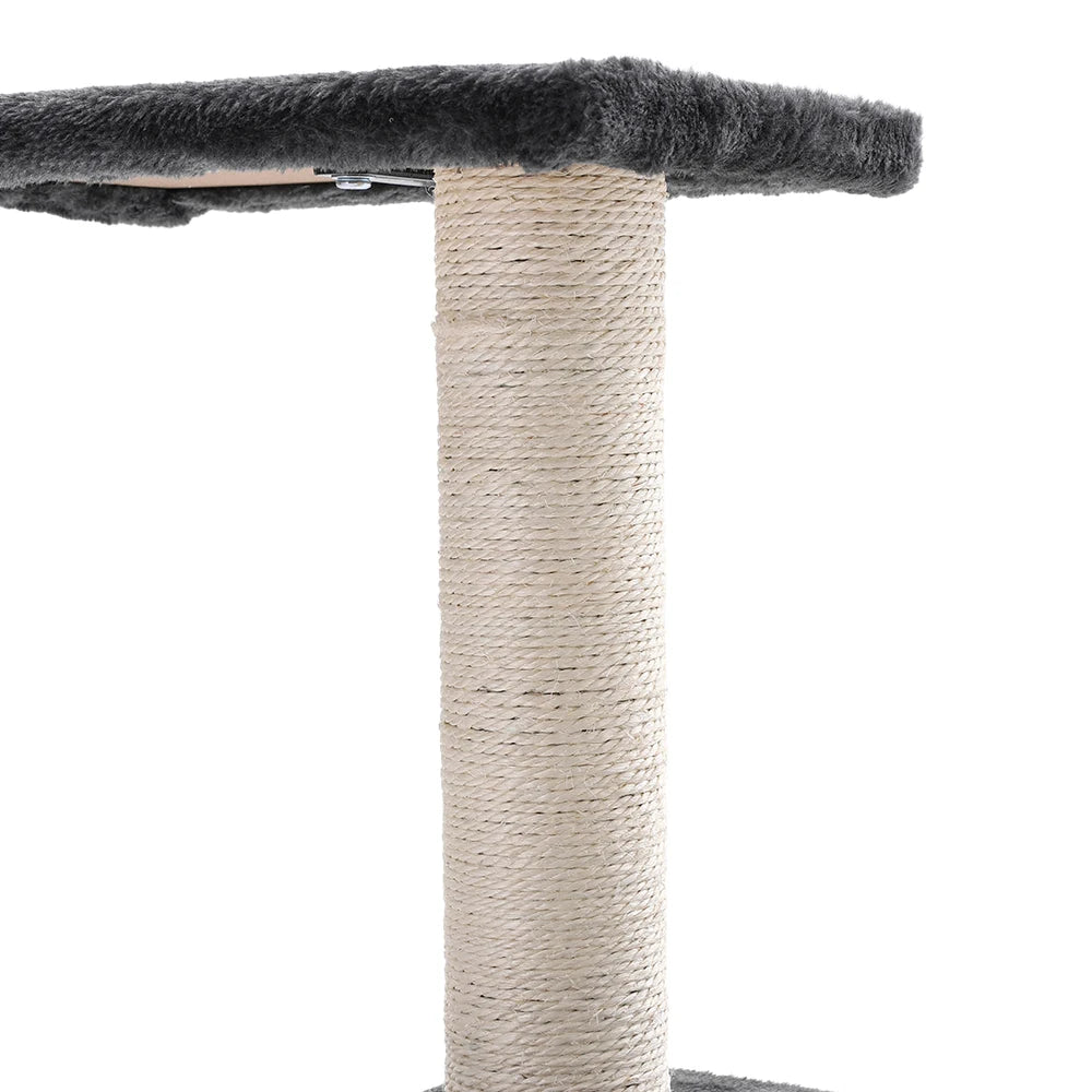 Multi-Level Indoor Cat Tree Tower with Sisal Scratching Posts, Climbing Platforms & Hammock