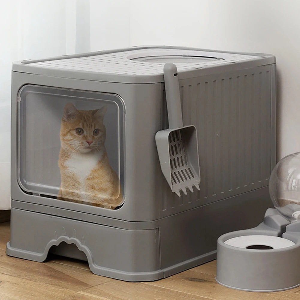 Voltsify Enclosed Cat Litter Box