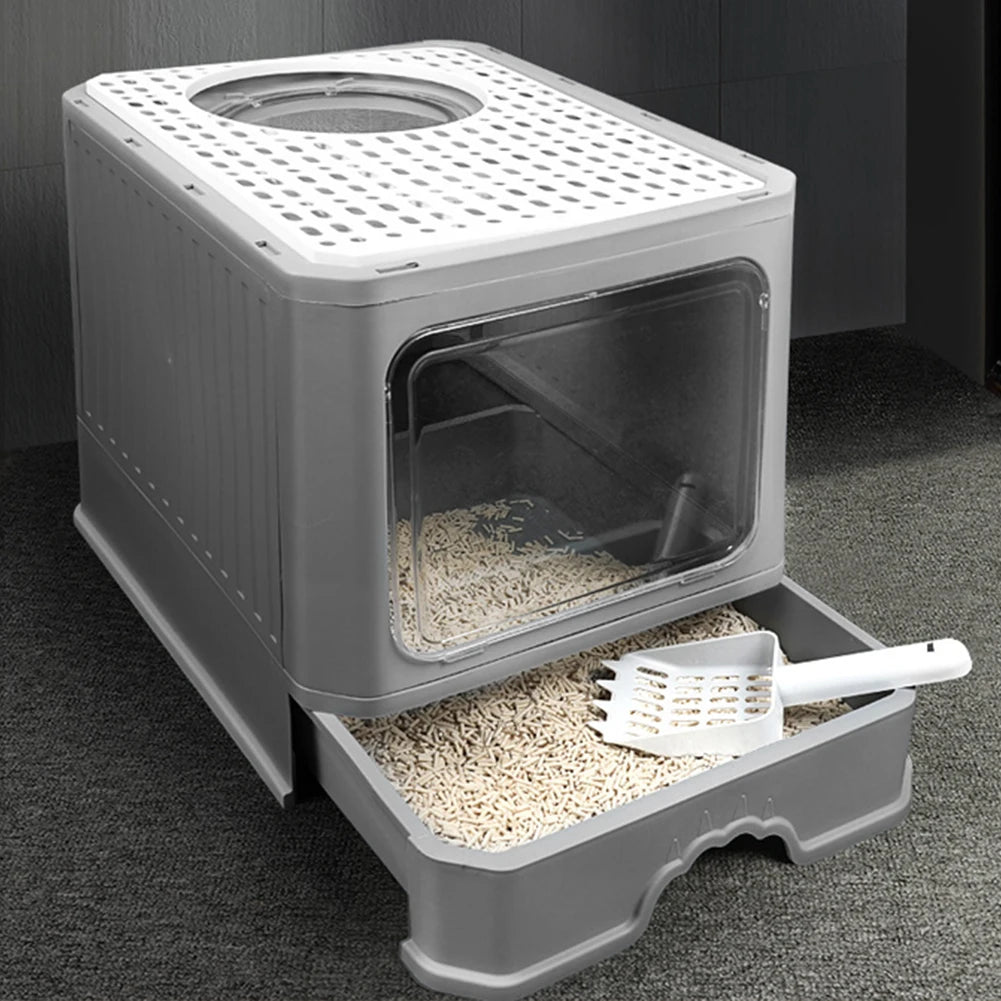Voltsify Enclosed Cat Litter Box