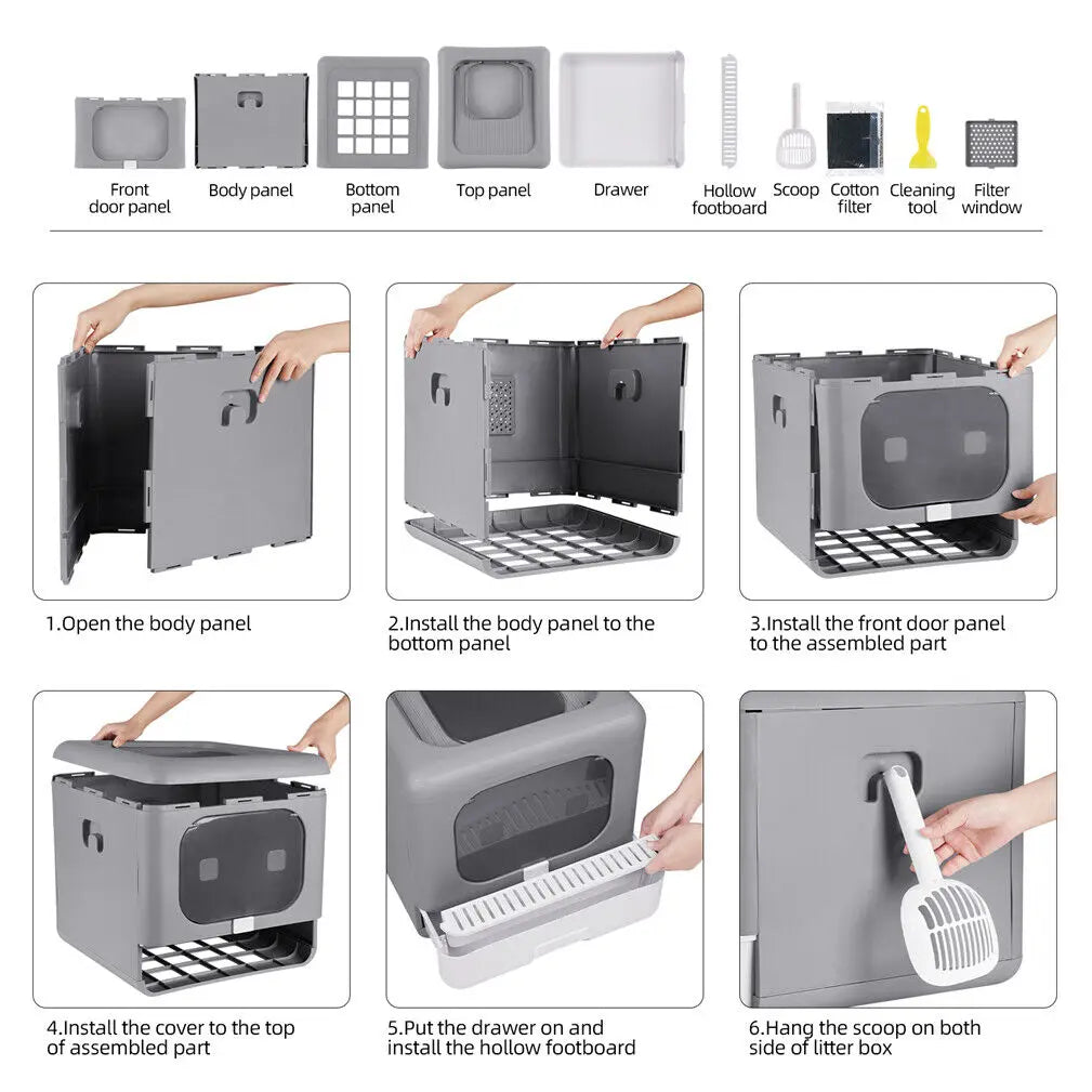 PurrPal Foldable Litter House