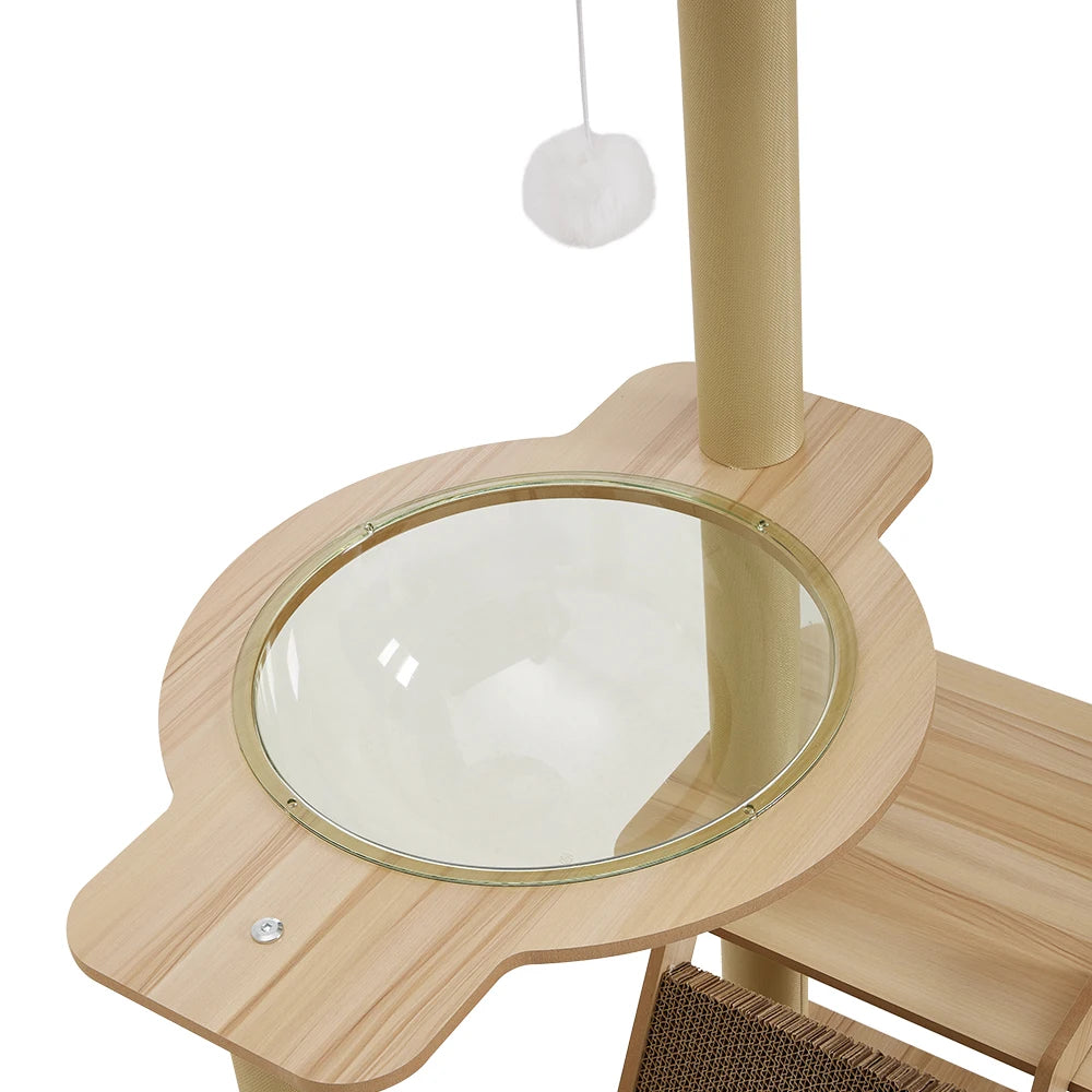 Multi-Level Cat Tower with Scratching Boards & Climbing House
