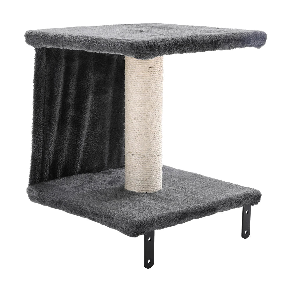 Multi-Level Indoor Cat Tree Tower with Sisal Scratching Posts, Climbing Platforms & Hammock