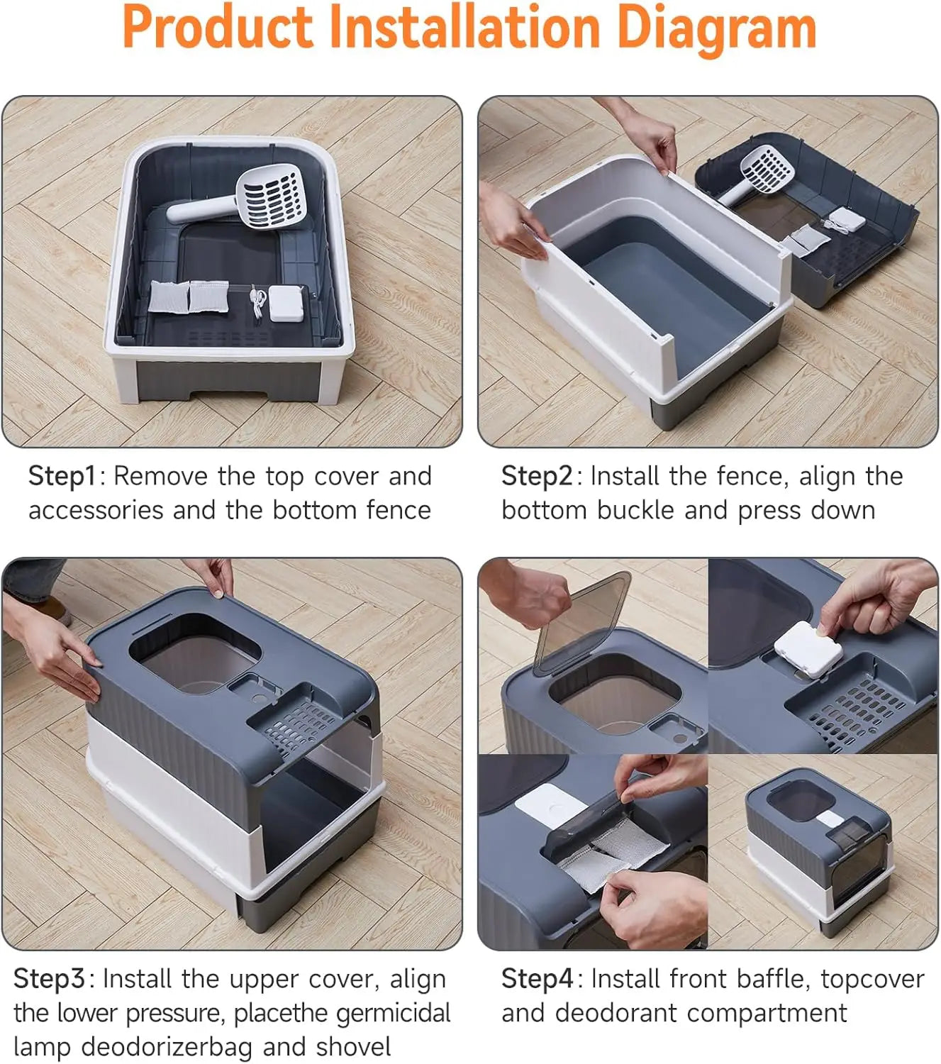 UV Sterilization Cat Litter Box